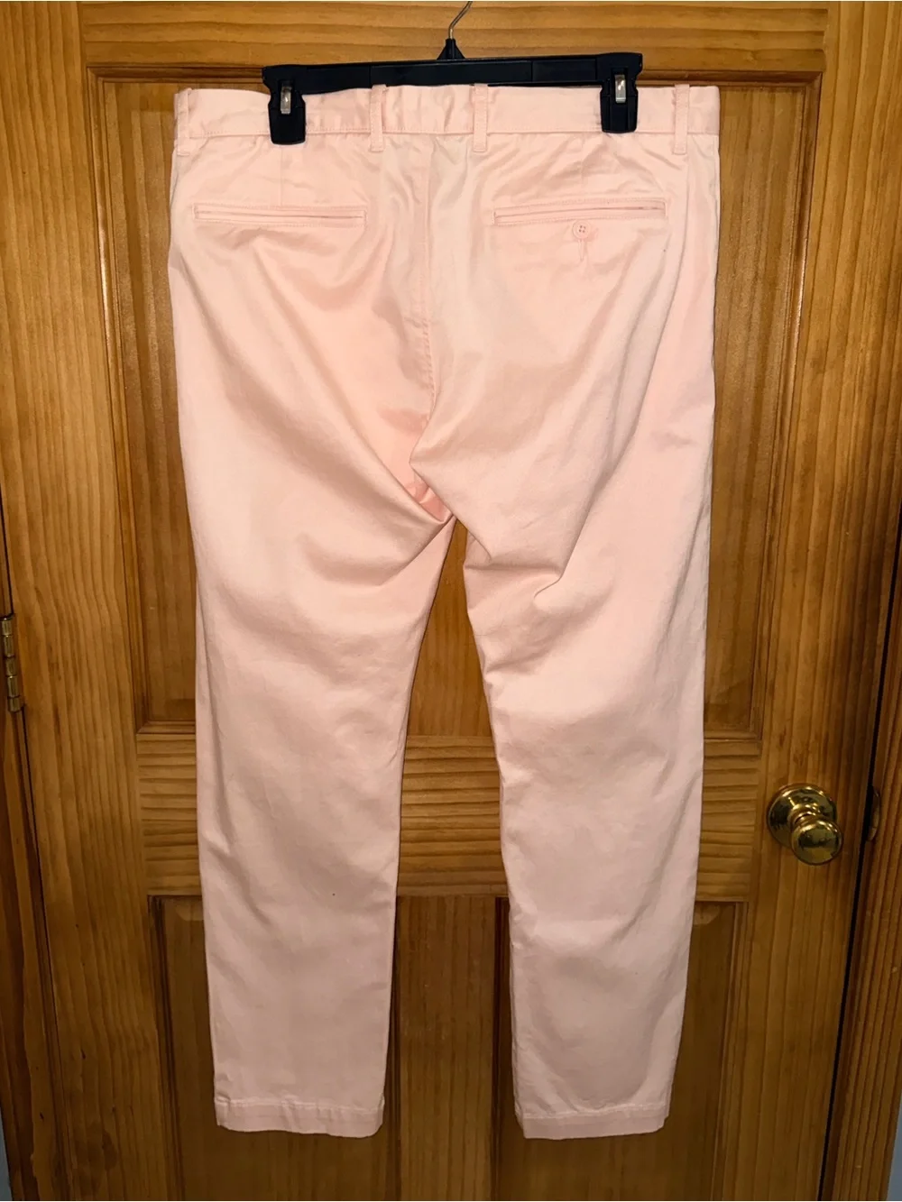 J. Crew Stretch Men’s Slim Chinos in Pale Pink-33”x30”-EC